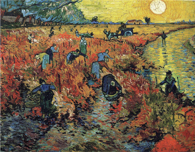 The Red Vineyard Vincent Willem Van Gogh Oil Painting